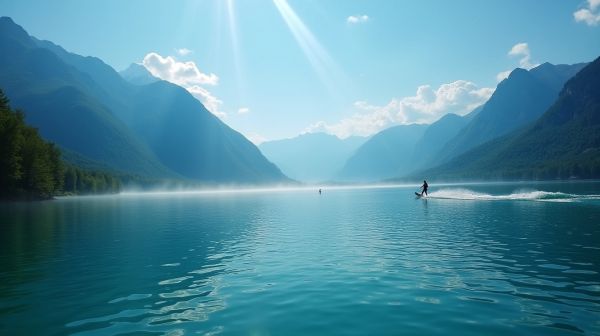 Wakesurf lac de Serre Ponçon : sensations nautiques pour tous